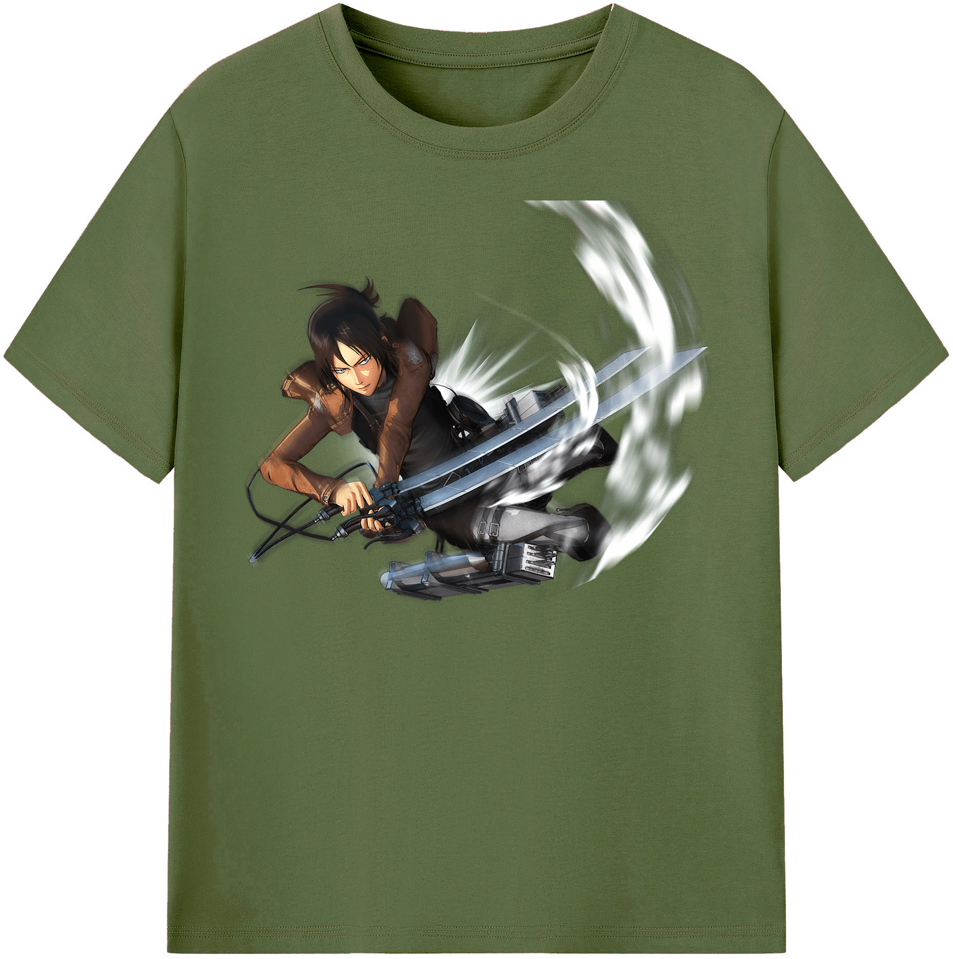 （画像用） 進撃の巨人 Attack on Titan 綿100％半袖Tシャツ（フロントプリント）